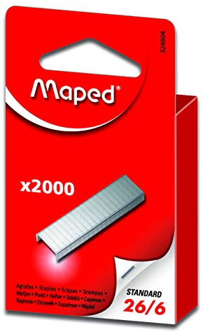 Maped Heftklammern N Grad, 26/6 x 2000
