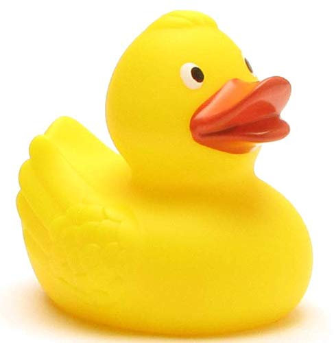 DUCKSHOP I Badeente Ulla I Quietscheente I L: 9 cm I inkl. Badeenten-Schlüsselanhänger im Set