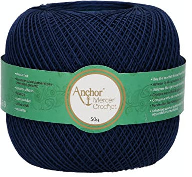 Anchor 4710020-00150 Häkelgarne, 100% Baumwolle, 150, Stärke 20, 53 Gramm