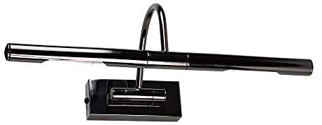 MiniSun | Capri Adjustable Black Chrome Mains Powered Display Wall Lights | Hardwired Picture & Display Lights, Home Décor & Improvement Essential | Set of 2 | Includes LED Bulbs | Mains Wired