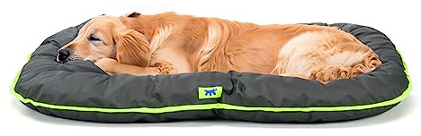 Ferplast Cuccia Cane Cuscino Cane Cane Taglia Grande Tessuto Antigraffio Lavabile a mano a 30° Materassino Cane Impermeabile 100 x 70 x 12 cm.Nero