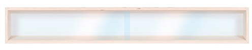 Alsino V-110.1A Vitrine Spur HO & N Regal H0 110 cm mit Nuten