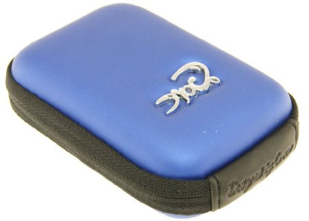 Croco® Shock Proof Water Resistant Digital Camera Case Bag - Blue - MEDIUM (115 x 80 x 30mm) - Unisex - Soft Shell - 4 Wheels - Zipper Handle - Spinner - Classic Style - Camera Bag