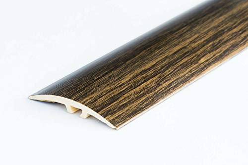 Door Strip Threshold Transition Strip 40mm 7 Colours Wood Effect Cover Laminate Wooden Floor TMW Profiles (Venge)