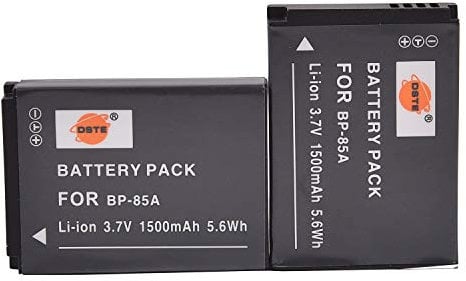 DSTE® 2x BP-85A Rechargeable Li-ion Battery for Samsung WB210 PL210 SH100 Camera as Samsung BP85A EA-BP85A