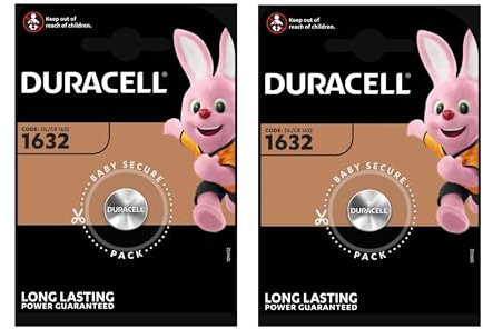 2 Pcs Duracell CR1632 1632 Car Remote Batteries, Modèle :