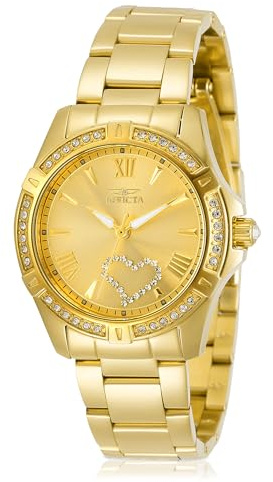 Invicta Angel Edelstahl Damen Quarzuhrwerk - 34mm