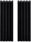 PONY DANCE Blackout Curtains for Bedroom 2er Set Thermo Gardinen Hitzeschutz mit Ösen Schlafzimmer Vorhänge Schwarz Blickdicht Verdunkelungsvorhang, H 228 x B 167 cm