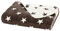 Moon Luxus Sterne Wolldecke Kuscheldecke 150x200-dunkelbraun