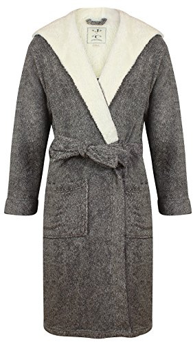 John Christian Albornoz polar térmica super suave con capucha – Gris/Crema