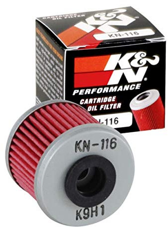 K&N Filtro Olio Powersports - Cartuccia 40x35mm compatibile con Honda, Polaris, Husqvarna, HM Moto (KN-116)