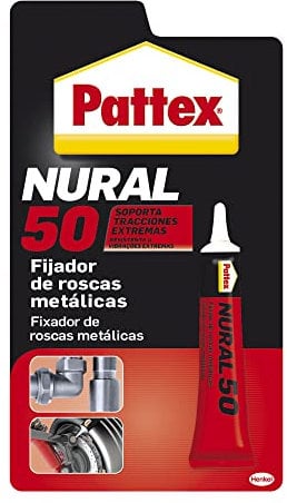 Pattex Nural 50, fijador de roscas metálicas, anaeróbico, 1 Tubo x 10 cm³
