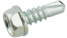 Connect 31502 Hex Head Self Drilling Screw No.8 x 1 100pc