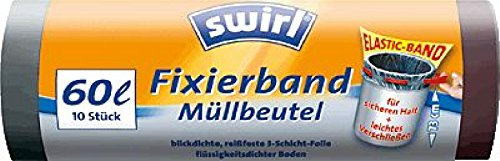 swirl® Müllbeutel/ 4006508174171, 60 l, B155 x H50 x T65 mm, Inh. 10