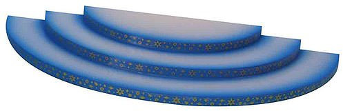 Wolke - 3-stufig - blau - 35x16x3cm / Weihnachtsengel - Original Erzgebirge Engel -Kunstgewerbe Uhlig