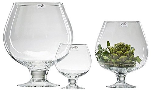 Kugelvase auf Fuß 29cm