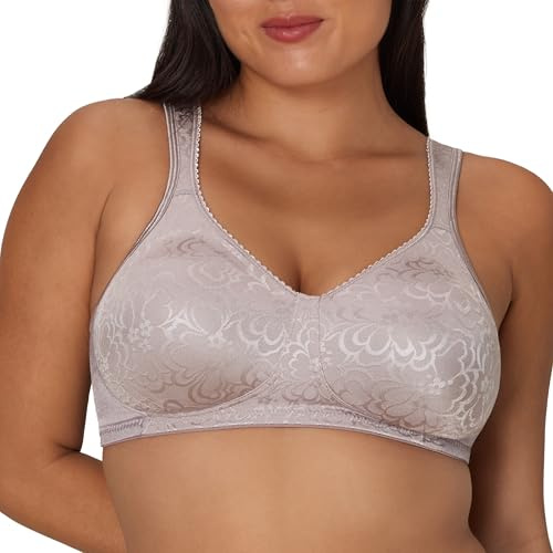 PLAYTEX Womens 18 Hour Ultimate Lift and Support Wire Free Us4745, Available in Single 2-Packs Bras, Warm Steel, 44D US
