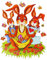 alles-meine.de GmbH 3 versch. Bögen Fenstersticker - Osterhase & Ostereier - Nostalgie - statisch haftend - selbstklebend + wiederverwendbar/Frühling & Ostern - Hasen - S..