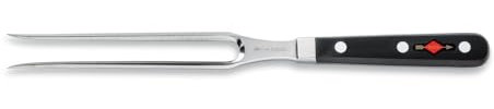 F. DICK Tenedor para salchichas, tenedor de carne, tenedor 18 cm hasta el mango, forjado, inoxidable, impermeable, higiénico, ideal para el mostrador, asado, carne, pescado, I 92020182, acero cromado,