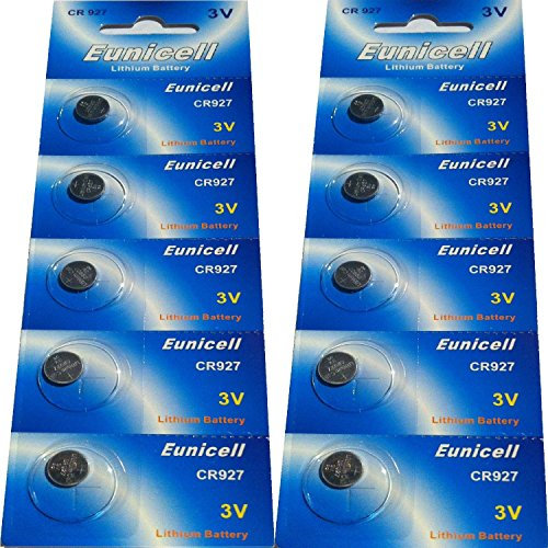 Eunicell Lot de 10 piles bouton Lithium 3v CR927 [Camera]