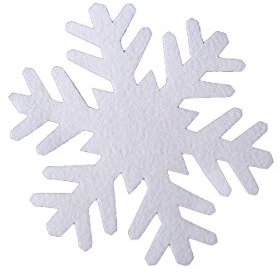 pemmiproducts Schneeflocke aus Filz 41 cm, ca.2 mm dick, 6er Pack (EUR 2,48/Stück), Winterdekoration, Schneeimitat