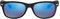 Ray-Ban Unisex New Wayfarer Sonnenbrille, Matte Black Flash, Large (Herstellergröße: 55)