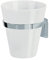Spirella colección, Portacepillos de dientes Con sporte, 5x10, Metal cromado y Porcelana, Blanco MAX Light Zahnbürstenhalter mit Spieß 8, 5 x 10, verchromtes Metall und Porzellan, Weiß