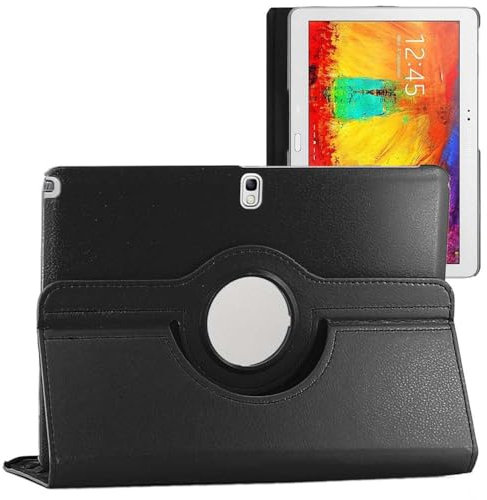 ebestStar - Coque pour Samsung Galaxy Note 10.1 2014 Edition SM-P600, Etui Rotatif 360, Housse Protection PU Cuir, Noir