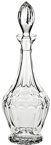 Karaffe Dekanter Dekaner Dekanflasche Dekaner Dekankaraffe Whiskeykaraffe Likörkaraffe Rhombus Transparent 1.100 ml H 38,5 cm Kristallglas