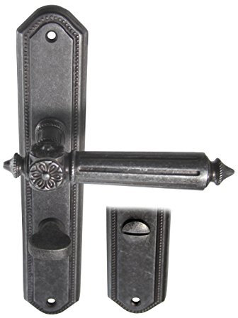 Haeusler-Shop Türbeschlag Antike LS Antik Grau WC Türklinke