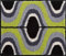 Grund KARIM RASHID Exklusiver Designer Badteppich 100% Polyacryl, ultra soft, rutschfest, ÖKO-TEX-zertifiziert, 5 Jahre Garantie, KARIM 18, WC-Vorlage o.A. 50x60 cm, grün