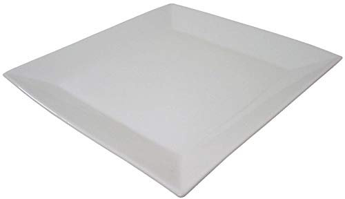 WH WORKING HOUSE Plato Postre Cuadrado Porcelana Blanco