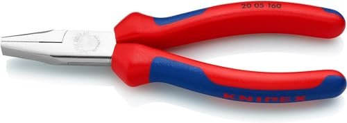 Knipex Flachzange verchromt, mit Mehrkomponenten-Hüllen 160 mm 20 05 160