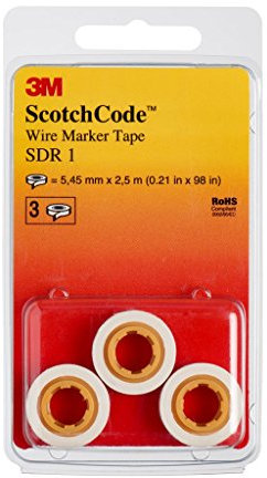 3 M Scotch Code SDR WIRE IDENTIFICATION Marker Refill Rolls Number 1 (Pack of 3)