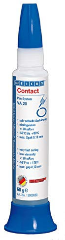 WEICON Contact VA 20 Cyanacrylatklebstoff 60 g farblos | Sekundenkleber für Gummi, Holz, Metall, Kunststoff