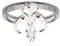 STAR WARS - Women's Stainless Steel Mandalorian Sym Cut Ring - Size 7 : P.Derive