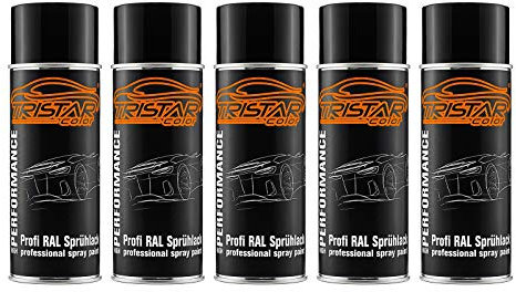 TRISTARcolor 5 x RAL 7012 Basaltgrau glänzend Lack Spraydose