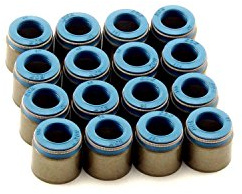 Comp Cams 517-16 Set of 16 Metal Body Viton Valve Seals for .500 Guide Size, 11/32 Valve Stem