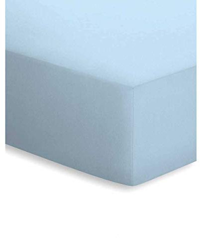 schlafgut Spannbettlaken 50041 Jersey 90 x 190 bis 100 x 200 VAR.052 hellblau