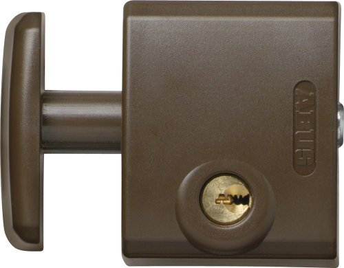 Abus Fts3002 Al0125 Serratura con Blocco, Blocco per Finestre con Apertura Verso L'Esterno, Chiusura con Chiave, Livello di Sicurezza: 5, 31726, Marrone
