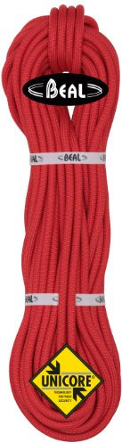 Beal Unisex – Erwachsene Wall School Unicore Kletterseil, rot-rot, 10,2 mm x 20 m