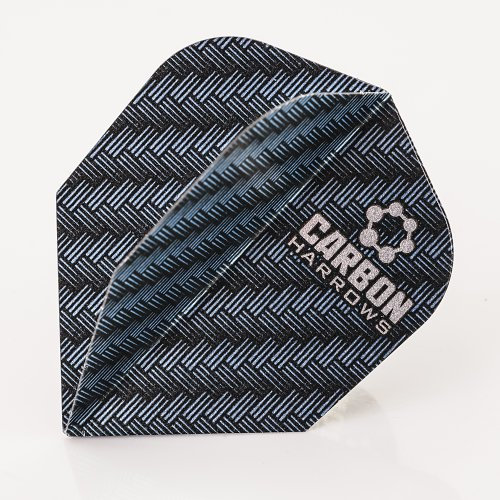 Harrows Carbon Flights Blau 100 Micron, 9er Set