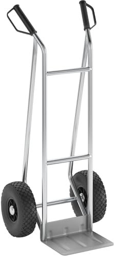 eurokraft | Sackkarre aus Aluminium | Modell M: extra leicht und kompakt | mit komfortabler Luftbereifung