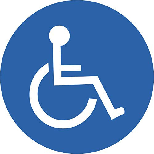Indigos UG Glaube mir ich bin... - Autoaufkleber für Behinderte 95x95 mm - Aufkleber für Behinderte - Auto