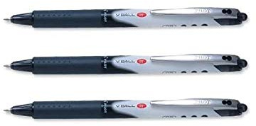 Pilot V-Ball RT Route 5: 0.3mm Black (Pack of 3