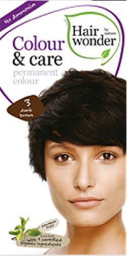 Colour and Care- 3 Dark Brown 3.50 Ounces by Hair Wonder by Nature