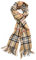 VERONZ Super weicher klassischer Winterschal mit Kaschmir-Haptik, Camel Plaid, 72x12