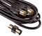 CDL Micro Câble d'antenne TV avec connecteurs plaqués or mâle-mâle et adaptateur femelle-femelle Noir 5 m