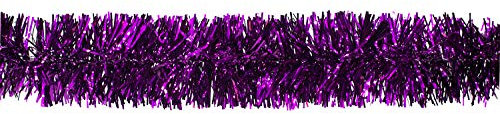 Creativery Weihnachtsgirlande Lametta 5cm x 3 Meter Lamettagirlande Baumgirlande Christbaumdeko lila violett