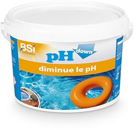 BSI - ph moins - Poudre - Pour diminuer et stabiliser le pH de la piscine ou du spa - pH Down - 2,5 kg, Bleu